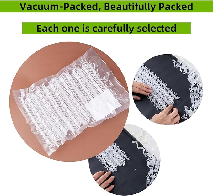 100 Pcs Plant Support Clips,Plastic Clips for Securing Plants,Tomato Vine Clips,Plant Fixing Clips,Garden Clips for Climbing Plants,Grape,Vine Vegetables (100, White)