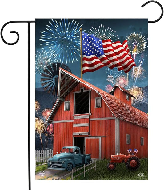 Briarwood Lane Summer Garden Flag 12x18 For Outdoor American Celebration Barn For Summer Garden Flag Flags For Outside