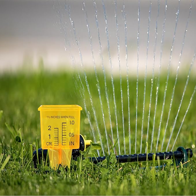 MUMTOP 10 Pack Rain Gauge, 1.5" Sprinkler Gauge with Wide Mouth, Outdoor Water Measuring Gauge for Lawn, Garden, Yard