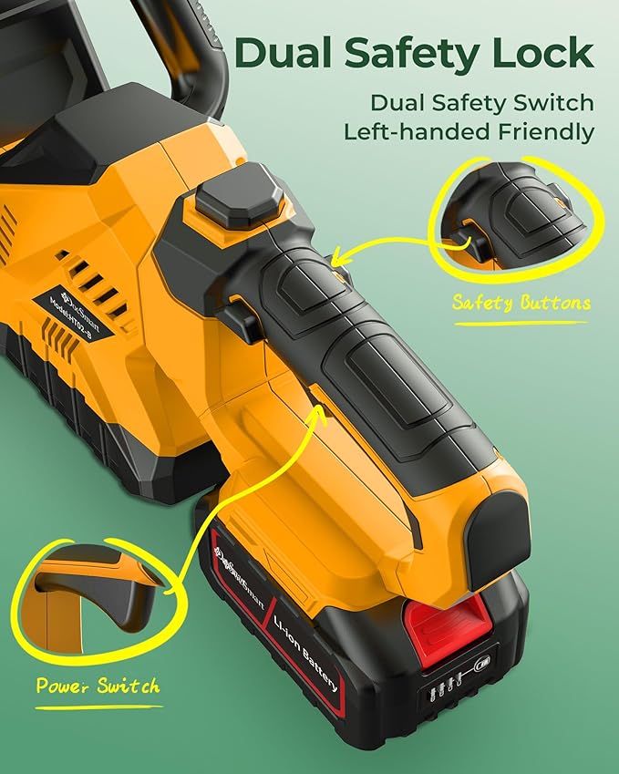 20'' Hedge Trimmers Cordless with 2pcs 4000mAh Battery, Brushless Electric Handheld Bush Clipper with Rechargeable Batteries, 3000RPM 180° Rotatable Head, 2/3'' Blade Gap, for Men