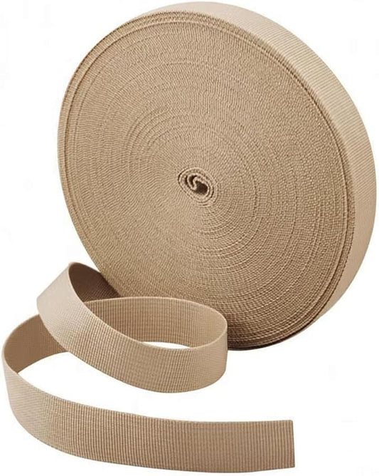 1 Roll 65.6 Feet Tree Tie for Plant Support Garden Strap 1 Inch Width Staking and Guying Material 1,800 Lbs Strength (Khaki)