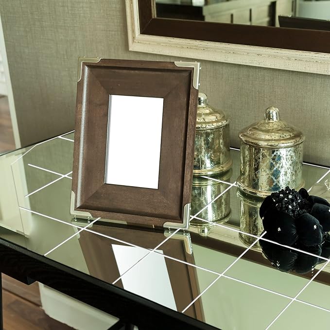 Zonon Flexible Mirror Sheets Self Adhesive Non Glass Mirror Tiles Stickers for Home Wall Decor(10 Pieces,10 x 10 Inches)