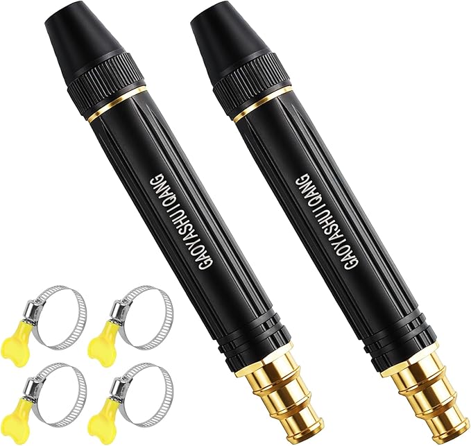 2026 New Jet Nozzle Power Washer for Garden Hose, Garden Hose Nozzle High Pressure Powerful Cleaning Spray Evenly, High Pressure Hose Nozzle (Pagoda Interface*2)