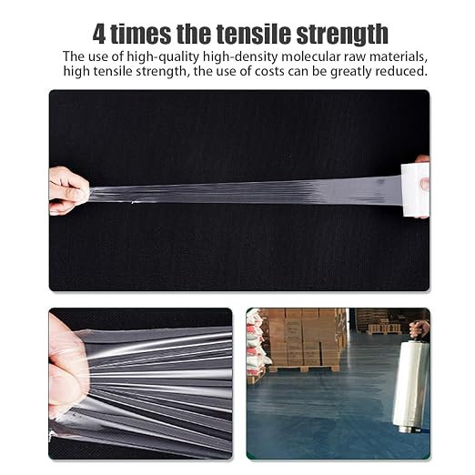 4-Pack Grafting Tape (2000 Ft Total) - 2" x 492 Ft Self-Adhesive Stretch Plant Wrap for Fruit Trees & Budding - Clear PE Moisture Barrier Film for Nursery, Garden Tools, Lab Sealing & Pallet Wrapping