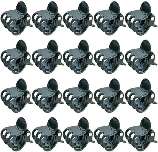 baotongle 100 pcs Plant Clips, Orchid Clips Plant Orchid Support Clips Flower and Vine Clips for Supporting Stems Vines Grow Upright Dark Green