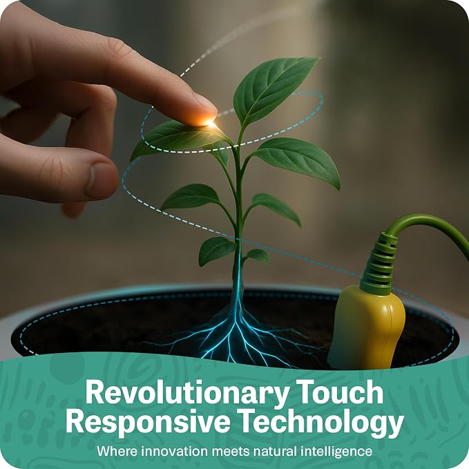 Smart Robotic Planter for 4” Potted Plants- Charcoal Black | Interactive Moving & Dancing Flowerpot with Bluetooth Speaker | Touch Responsive for Real Indoor Plants | Custom Voice Record