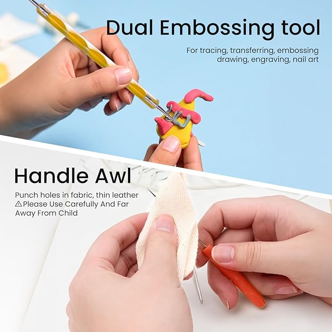 SHARKOOO 35 PCS Weeding Tools for Vinyl, Precision Craft Tools Set for Weeding Vinyl, Scrapbook Supplies Includes All Basics for Weeding, Scrapbooking, DIY Art