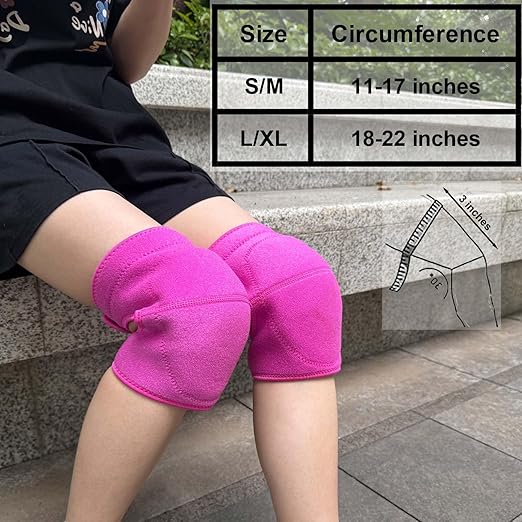 Knee Pads for Kneeling Work, Soft Garden Knee Pad for House Cleaning Worker, Waterproof Foam Cushion, Safety Knee Protector for Flooring and Carpet Installers, Prefect Gifts for Mens Womens Work, Pink L (1 Pair)