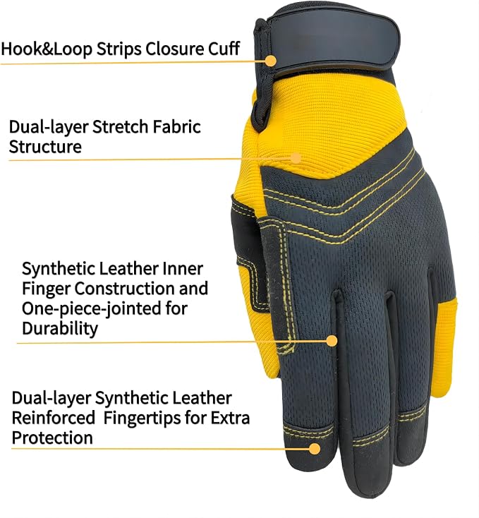 Gardening Gloves,Women Yard Work Garden Glove,Gifts | Thorn Proof,Puncture Resistant,Touchscreen,Gift,Leather,Spandex