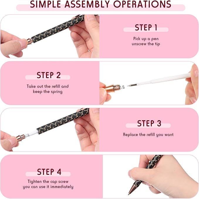 Epakh 2 Pieces Weeding Pen Vinyl Pen Pin Weeding Tool Fine Point Glitter Metal Vinyl Air Release or Car Puncturing Installation Retractable Craft Tool for DIY(Black, White)