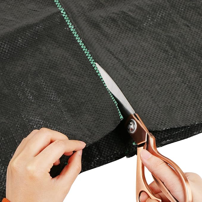 MIDELONG Garden Weed Barrier Landscape Fabric Heavy Duty 3ft x 10ft (1 x 3 Meters) Sheet, Weed Block Ground Cover Gardening Mat for Outdoor Courtyard Flower Beds, Pack of 1