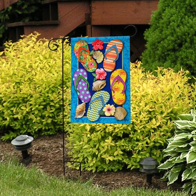 Paradise Flip Flops Summer Garden Flag 12.5" x 18" Briarwood Lane
