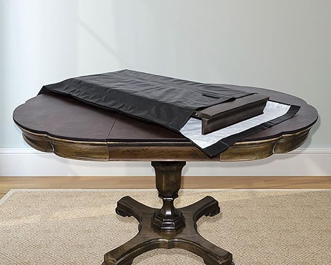 LAMINET Premium Heavy Duty Table Leaf Storage Bag Water,Scratch Resistant. Extra Thick Waterproof Exterior Flannel Backing. Store Your Table Leaves Safely.Holds Leaves up to 26"" Wide 2 Pack