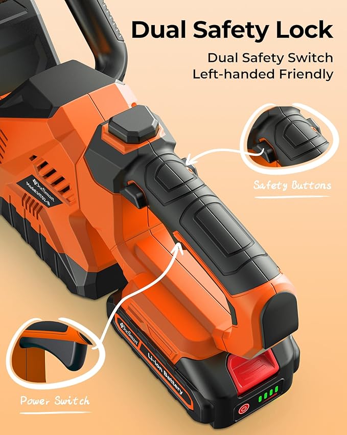 20'' Hedge Trimmer Cordless, 3000RPM Electric Handheld Bush Trimmer with 2 x 2.0Ah Batteries, 180° Rotatable Head, Lightweight and 2/3'' Blade Gap for Garden Yard,Gifts for Father’s Day