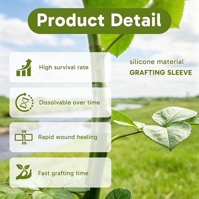 150 Pcs Grafting Tool, Tree Grafting Kit, Grafting Tape for Fruit Trees, 3-7.5mm Buddy Tape for Plant Propagation, Durable Grafting Supplies for Gardeners