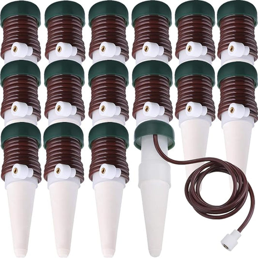 HESTYA 16 Pack Plant Self Watering Stakes Insert Automatic Watering Devices Self Watering Spikes Indoor Outdoor Plant Watering for Vacation