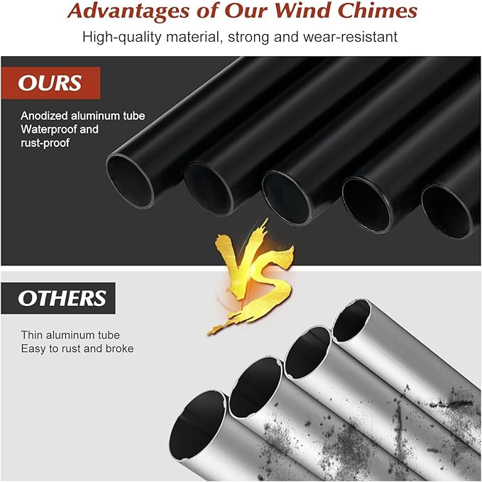 Thank You Gifts for Women, Men, Friendship Gifts, Thank You Wind Chimes,Appreciation Gifts for Family Employee Coworkers Colleague Teachers Nurses