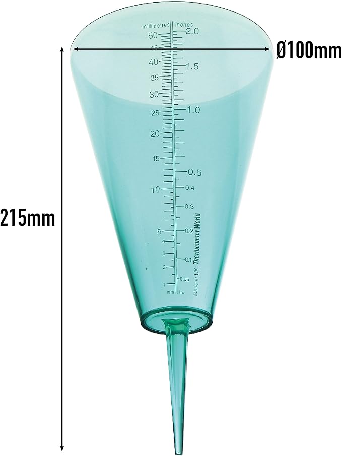 Rain Gauge to Monitor Rainfall Levels with Easy Read Scale The Perfect Outdoor Rain Meter for Your Garden