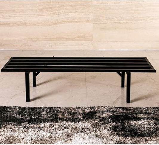 Zhongma One Tier Heavy Duty Metal Plant Stand (45.67 L x 8.66 W x 7.9 H)