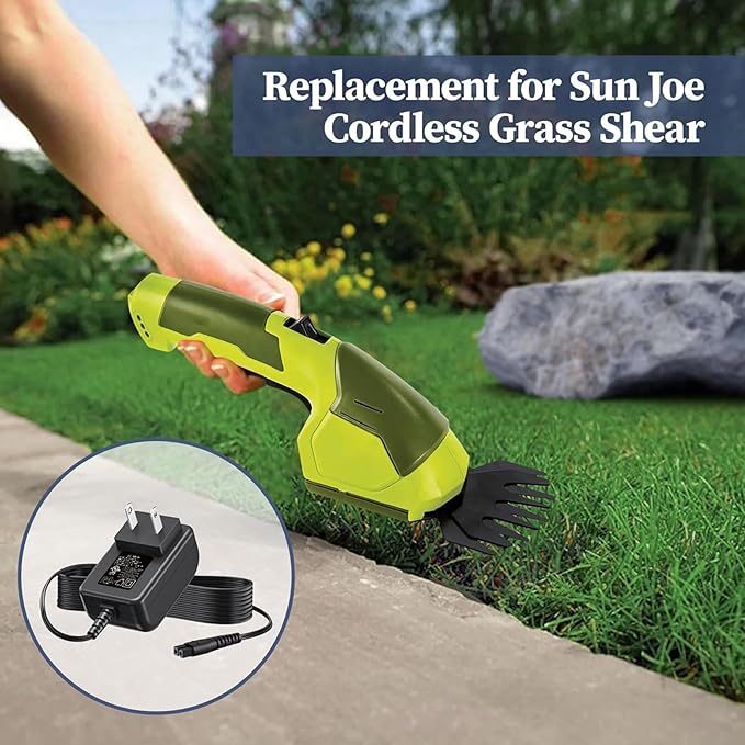 9V AC Adapter for Snow Joe for Sun Joe HJ604C HJ605CC 7.2V Cordless Grass Shear Hedge Trimmer Charger for HJ605CC-GRY HJ605CC-RED HJ604C-SJB HJ604C-CHRG Battery Charger Power Supply