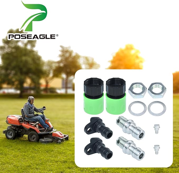 2 Pack 490-900-M061 Deck Wash Kit Replaces 490-900-0025 Including 921-04041 Lawn Mower Deck Wash Adapter Nozzle, 737-04003D Deck Wash Nozzle(Stainless Steel), 731-07487 Deck Wash Nozzle