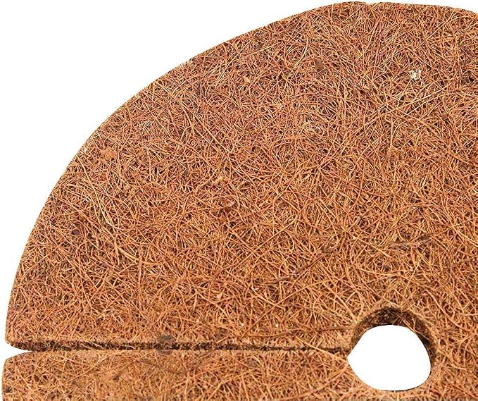 Envelor 20 pcs Coconut Fibers Mulch Ring 24 Inches Tree Protector Mat Coconut Mulch Cover Natural Coconut Fiber Weed Control Rings, Tree Ring Plant Cover for Indoor Outdoor Plants, Pot, Landscaping