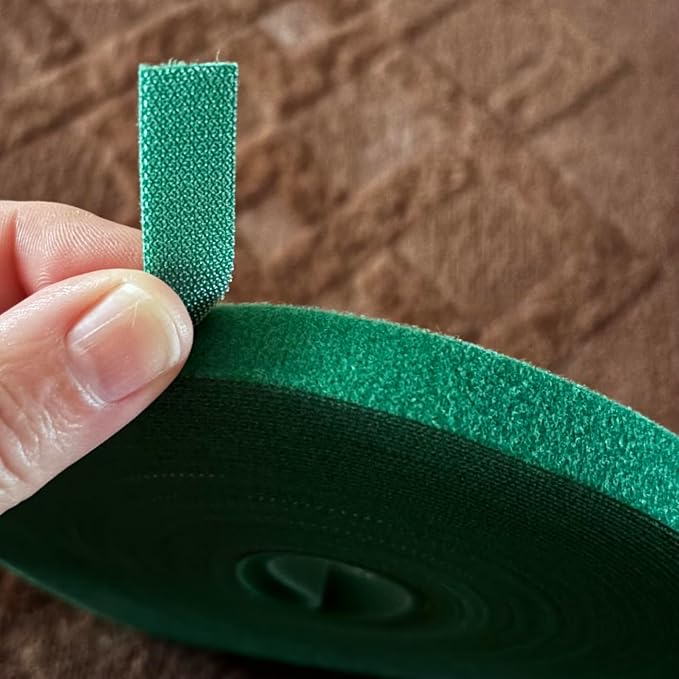 Green Plant Tape, Self-Adhesive Gardening Tape for Grafting, Tying & Supporting Plants, Waterproof Stretchable Bandage for Tomatoes, Trees, Cucumbers (143 Feet X1/3 Inch)