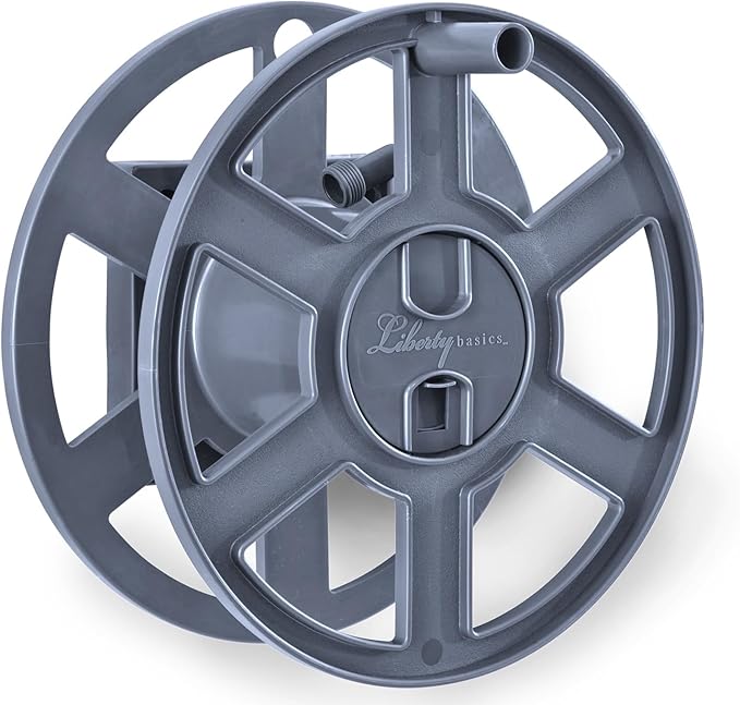 Liberty Garden Products Basics 510 Wall Mount Hose Reel, Gray Side Reel