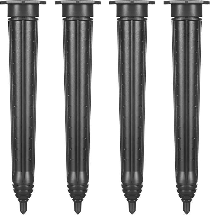 Briwooody 4 Pack Garden Plant Watering Stake Large UV-Protected ABS Plastic Deep Root Irrigation Spike for Trees, Shrubs, Bushes, Shrubs, Flowers, Fruits, Vegetables, Potted Plants (14 Inch)
