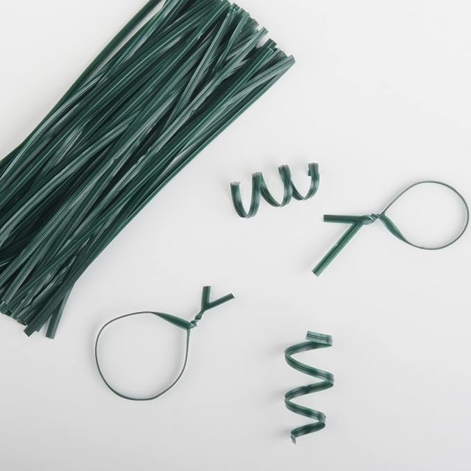 Twist Ties, 150 PCS, 6.1 Inches, Bread Ties, Green, Reusable, for Bags, for Gardening, Home, Office
