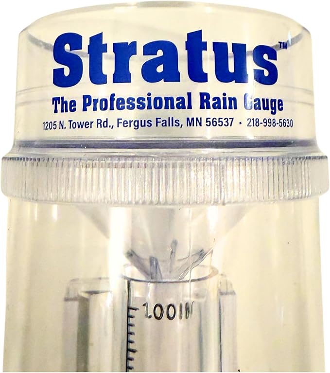 Stratus Precision Rain Gauge – 14" All-Weather Gauge with mounting Bracket, Accurate to 1/100", Durable and Easy to Read for Gardeners, Meteorologists, and Weather Enthusiasts