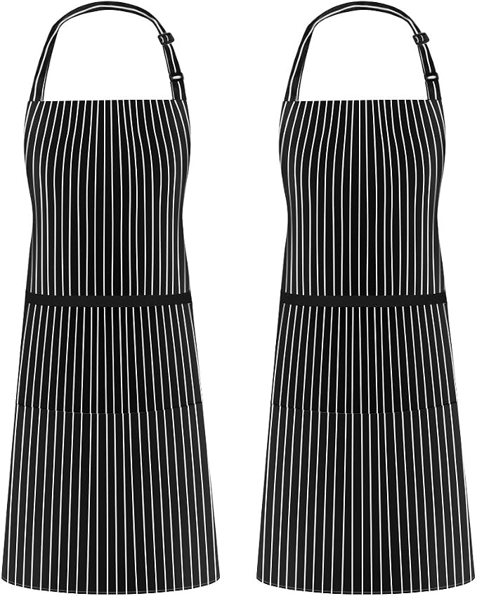Syntus Apron for Men Women, Adjustable Cooking Kitchen Chef Aprons with 2 Pockets