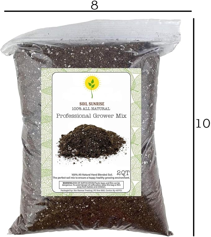 Rio Hamza Trading Organic Professional Grower Mix (2 Quarts), Fast Draining Potting Soil Blend