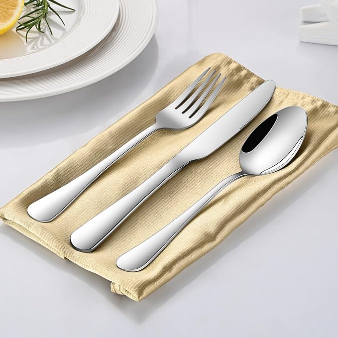 16-Piece 8 Inches Dinner Forks Set,Durable Stainless Steel Table Forks,Dishwasher Safe Silverware Main Fork Service For Home Restaurant,Silverware Fork