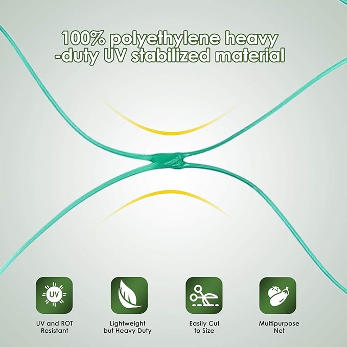 Ruolan Bird Netting for Garden Protect Vegetable Plants and Fruit Trees13X20Ft,Plastic Trellis Netting for Birds, Deer,Squirrels and Other Animals