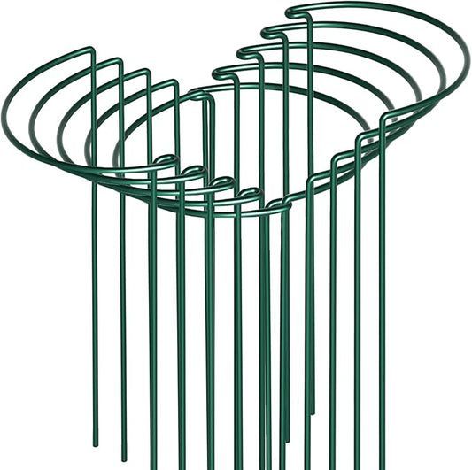 10 Pack Peony Cages and Supports, 10" (W) x 24"(H) Plant Support, Heavy-Duty Metal Plant Support Stakes, Plant Stakes for Outdoor & Indoor Plants, Perfect for Flowers and Vegetable
