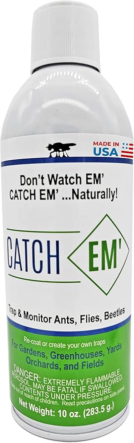 Bug Ball Catch EM' Sticky Insect Trap Coating Aerosol 10oz, 2 Pack
