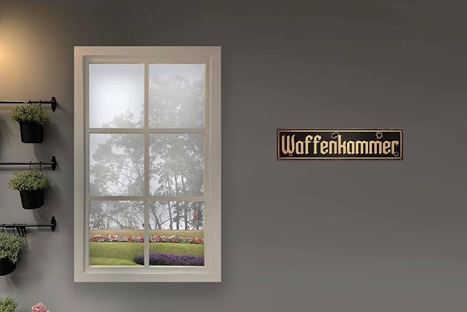Vintage Tin Sign Retro Metal Waffenkammer Signs For Home Decor Stylish Wall Art Plaques Gift For Home Bathroom Kitchen And Gothic Wall Decor In Every Room 4x16 In