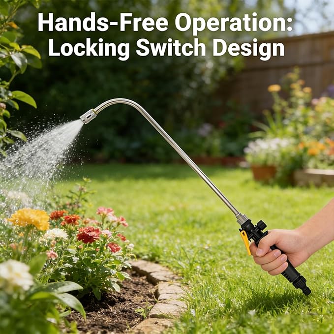 Watering Wand Sprayer Wand Stainless Steel Garden Hose Nozzle Watering Wand For Garden Hose, Multi Use Garden Sprayer For Watering Plants & Outdoor Cleaning