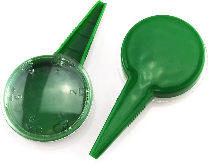 E-outstanding 2PCS Seed Dispenser Garden Plant Adjustable Seeder Sower Planter Hand Seeder Tool Green