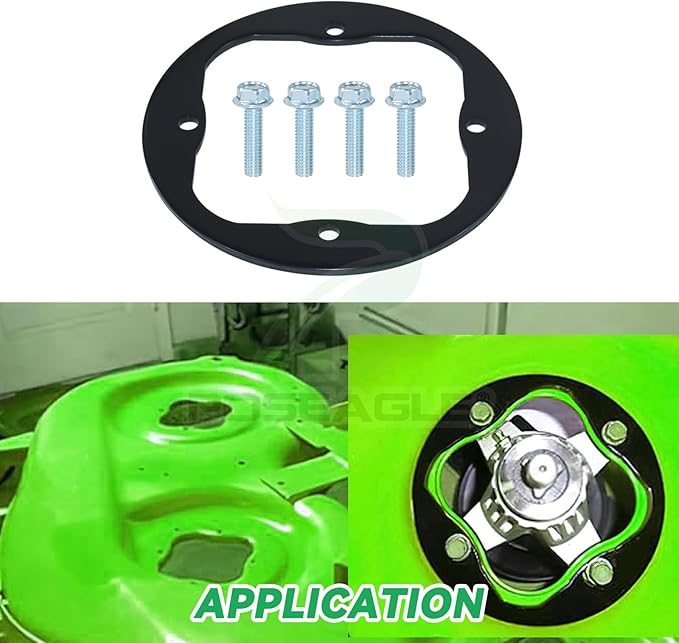 3 Pack Upgraded High-Strength Deck Spindle Reinforcement Rings with Mouting Bolts and L Shaped Angled Hex Socket Wrench for Cub Cadet, MTD, Troy-Bilt All Series Lawn Tractors and Lawn Mowers