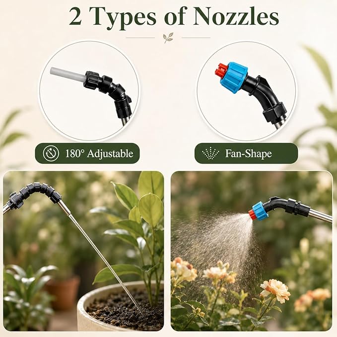 High Reach Plant Waterer for Indoor Plants, Electric Hanging Plant Waterer with 25.6"–35.4" Telescoping Watering Wand, 2000mAh Rechargeable Indoor Plant Watering Device with 6.8 ft Hose & Spray Nozzle