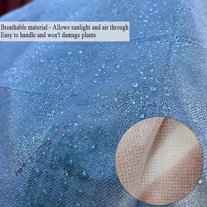 Frost Cloth Plant Freeze Protection, 7x25 Ft Floating Row Cover Fabric for Garden Beds, 0.9oz/yd² Frost Blanket for Outdoor Plants, Plant Covers for Winter Protection