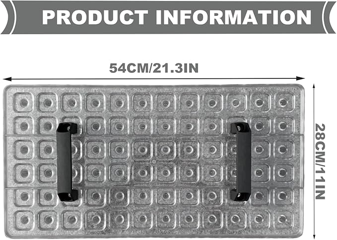 72 Cell Seed Starter Tray Soil Digger - Efficient Seed Planter Tool with 2 Handles for Quick Planting, Clear Plastic Seeds Spacer & Dibber for Garden