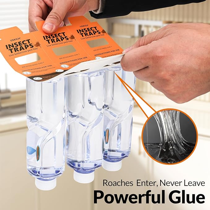 40 Pack Roach Traps, Cockroach Traps Indoor,Glue Roach Traps,Indoor Roach Trap for Home, Garage & Shed, Pest Control for Home,Child & Pets Safe