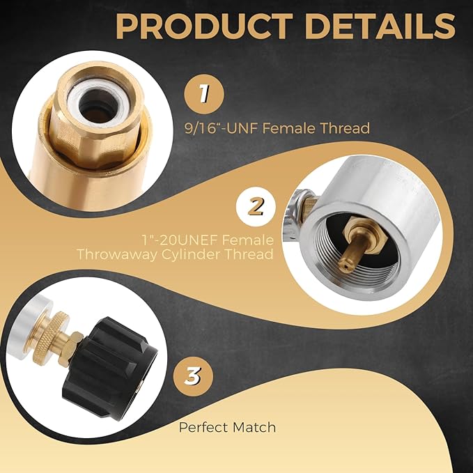 5428A Camp Stove Regulator and 3FT Hose Assembly Compatible with Coleman Guide Series Camp 3-Burner Propane Stoves, Fits 1lb to 20lb Tanks with QCC Type 1 Connector