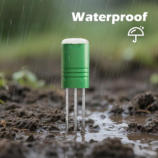 Upgraded Plant Soil Moisture Meter with 230ft RF Wireless Waterproof & LCD Display for Moisture,Temp,Sunlight,Time,Ideal for Garden, Farm, Lawn Care-Outdoor (1 Sensor)