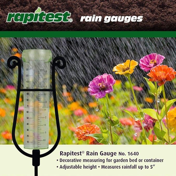 Luster Leaf 1640 Rainfall Gauge,Black