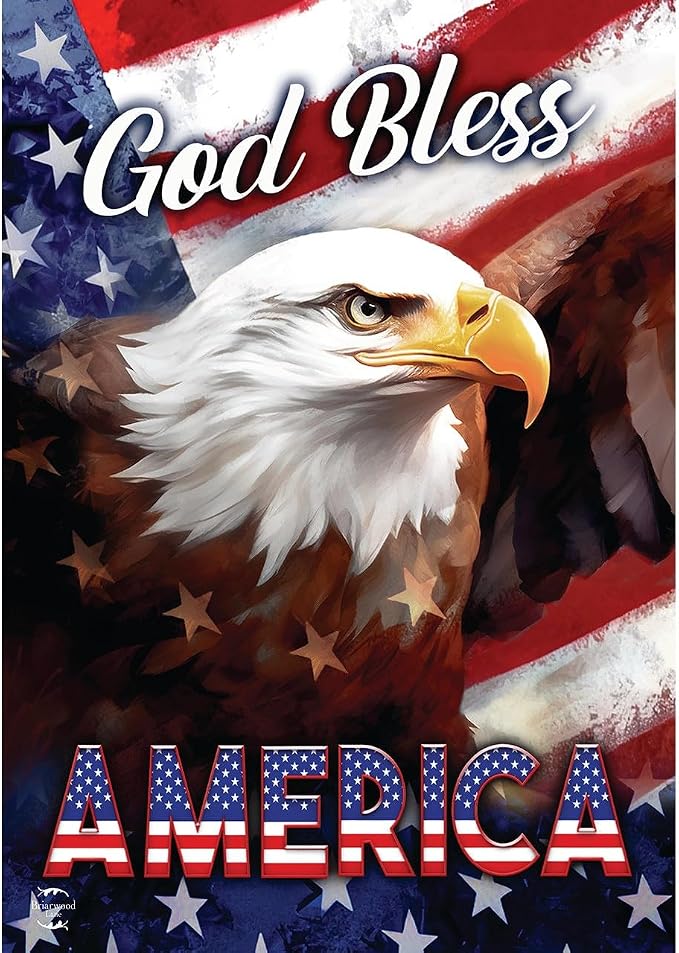 Briarwood Lane God Bless America Eagle Patriotic Garden Flag