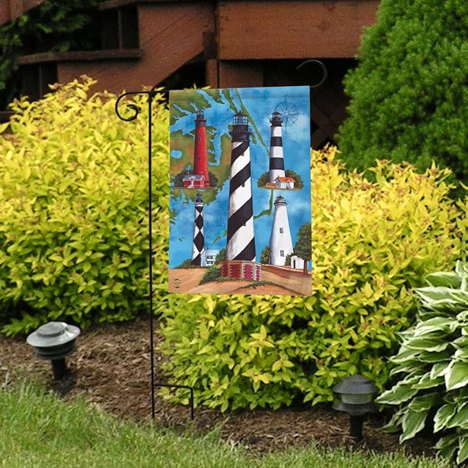 Briarwood Lane Lighthouses Summer Garden Flag
